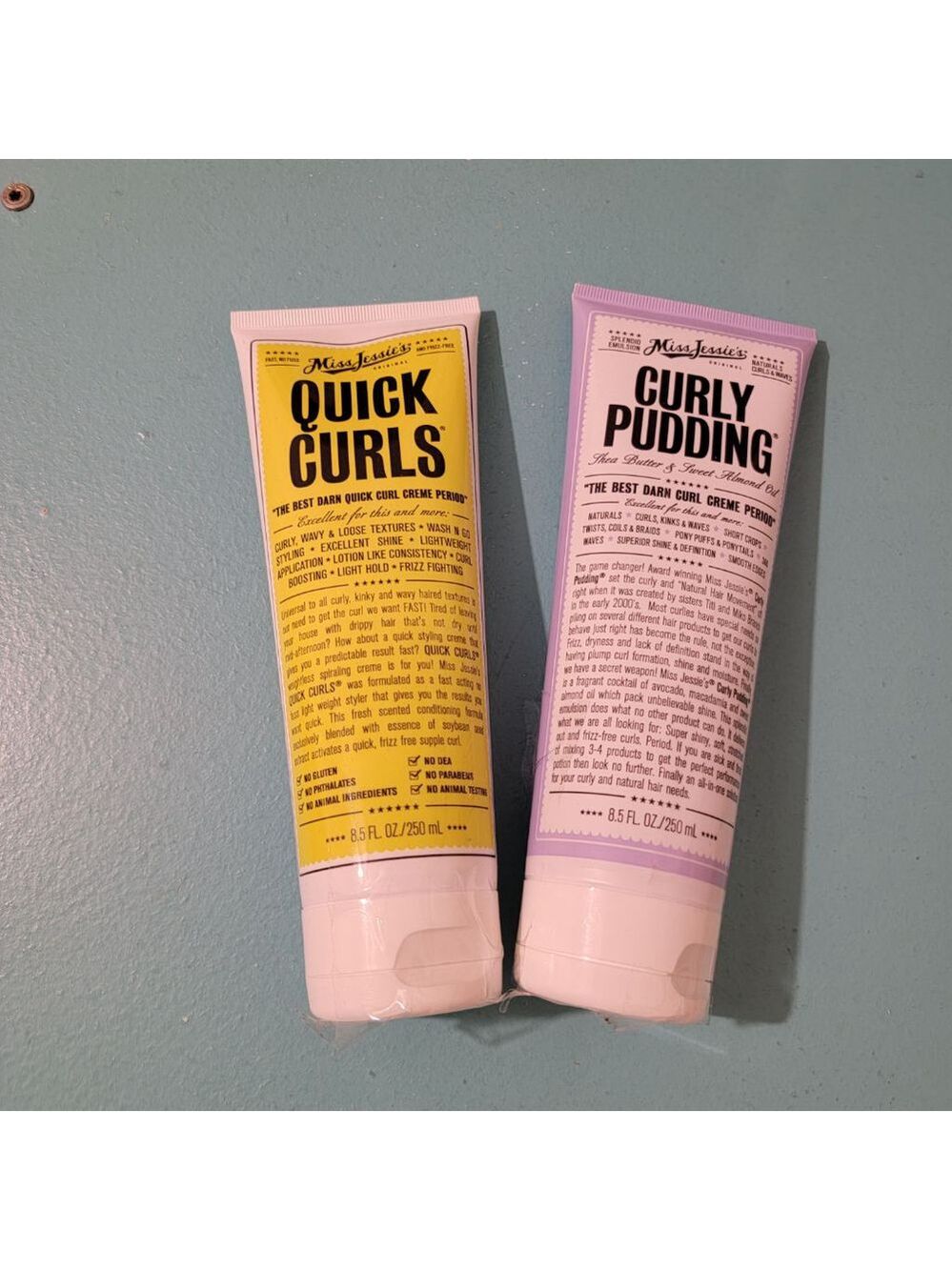 NEW Miss Jessie's Quick Curls and Curl Pudding Hair Styling Products Full Size